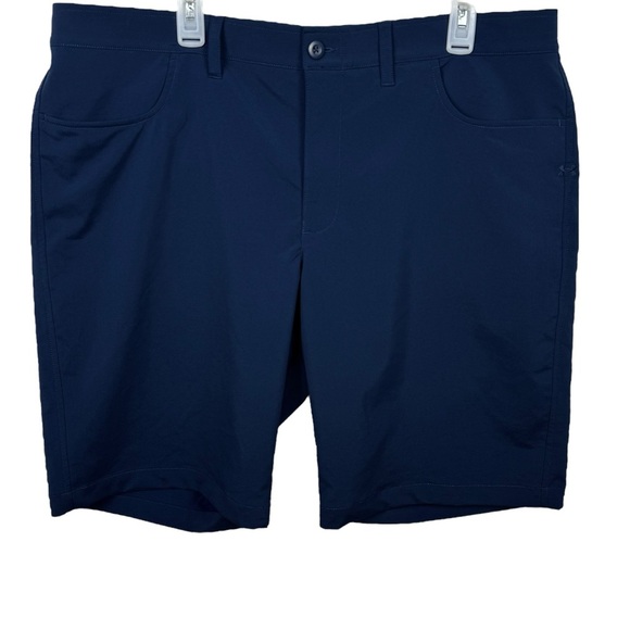 NWT Under Armour HeatGear Performance Golf Shorts Men’s 40 Navy – 11” Inseam - Picture 1 of 9